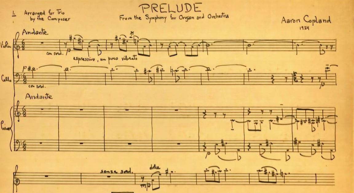 Vintage sheet music fragments